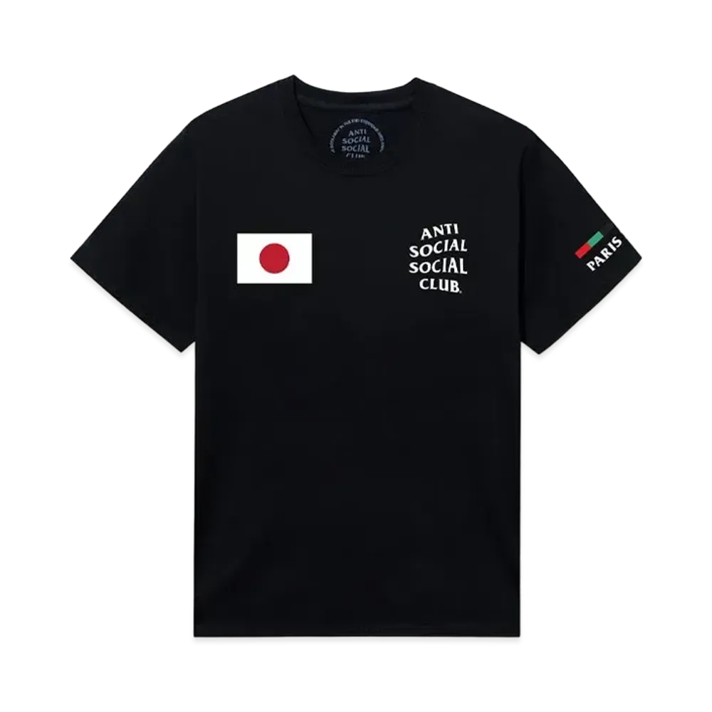 ANTI SOCIAL SOCIAL CLUB PARIS 2024 CAPSULE Japan Tee "Black"