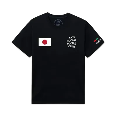ANTI SOCIAL SOCIAL CLUB PARIS 2024 CAPSULE Japan Tee "Black"