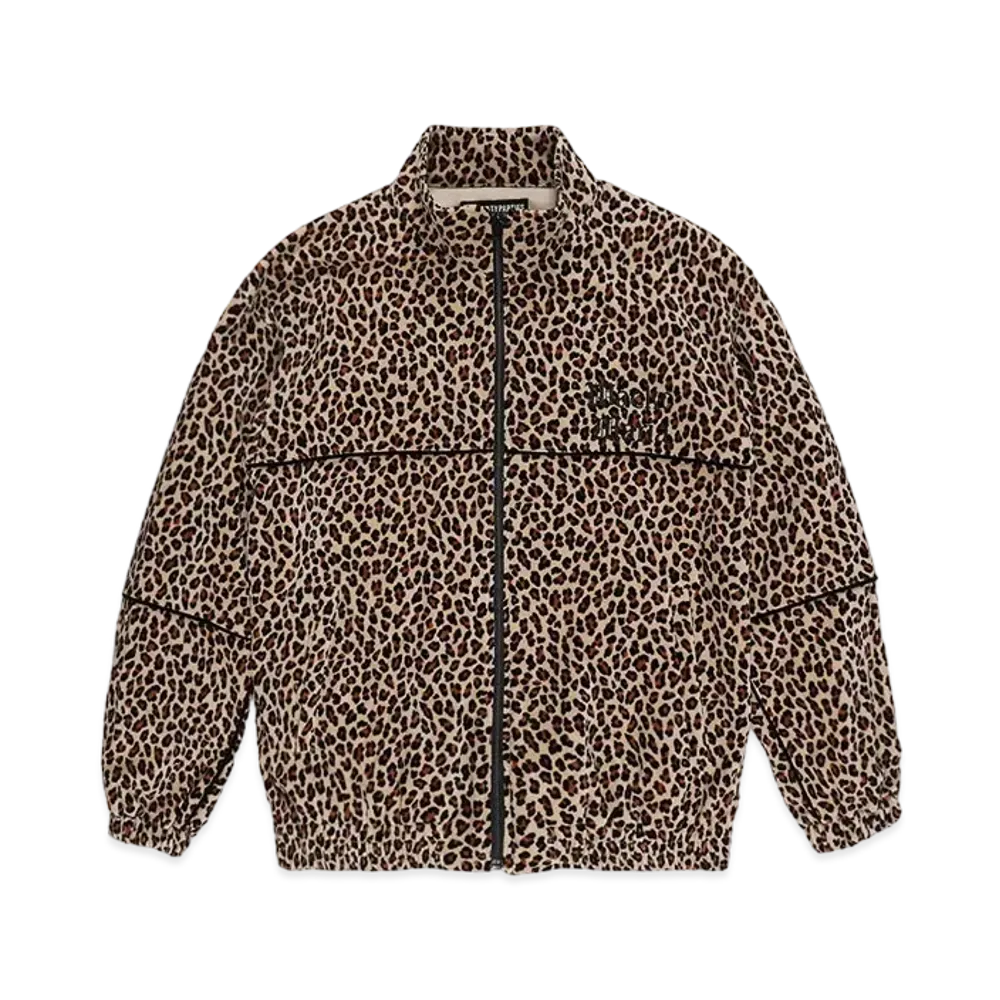 WACKO MARIA Leopard Velvet Track Jacket "Beige"