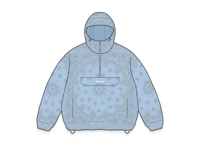 Supreme Reflective Bandana Anorak "Light Blue"