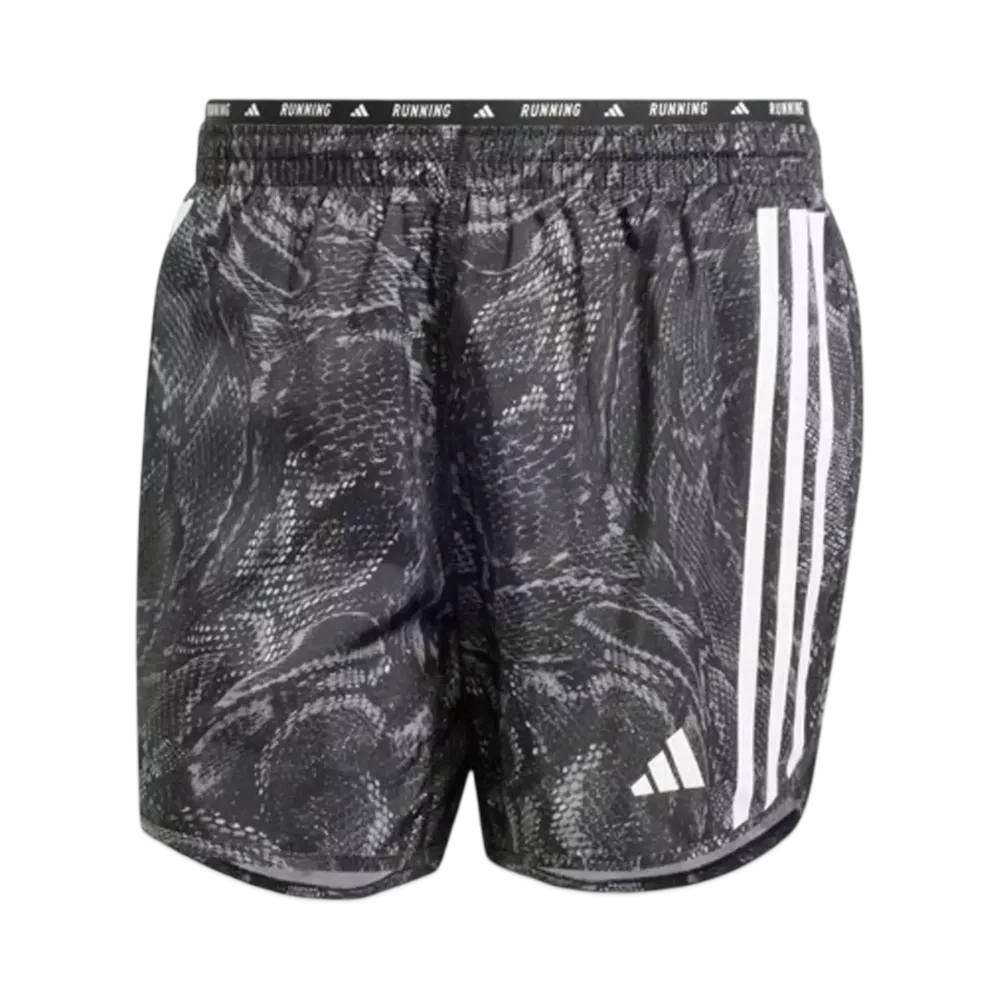 adidas Own The Run Excite Allover Print Aeroready Shorts "Black"