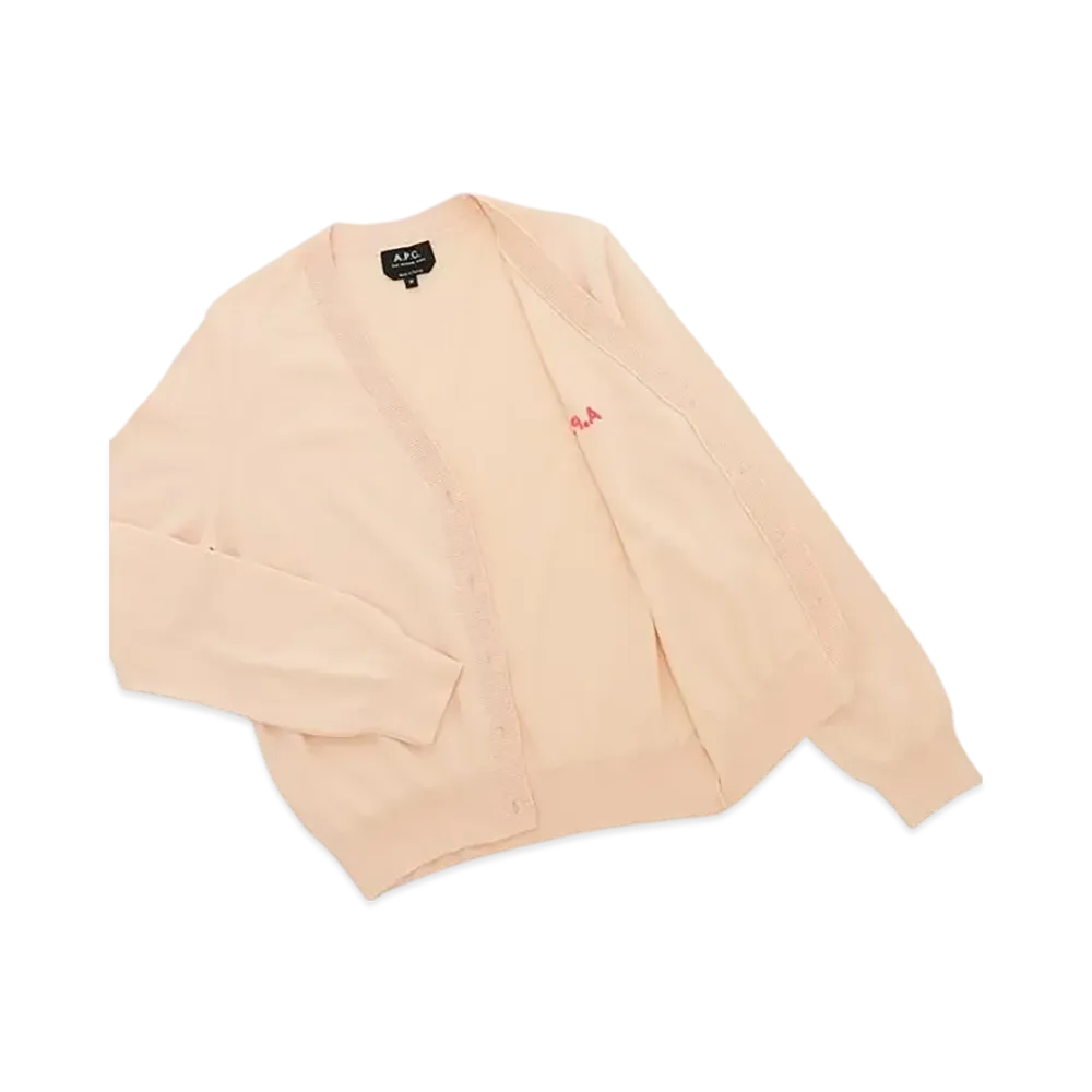 A.P.C. Cogdk Ead Cardigan Bee "Peche"