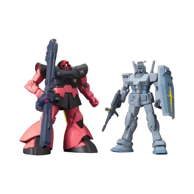 BANDAI "HIGH GRADE" HGUC 1/144 RX-78-3 Gundam + Char Aznzble MS-09RS Rick Dom Set