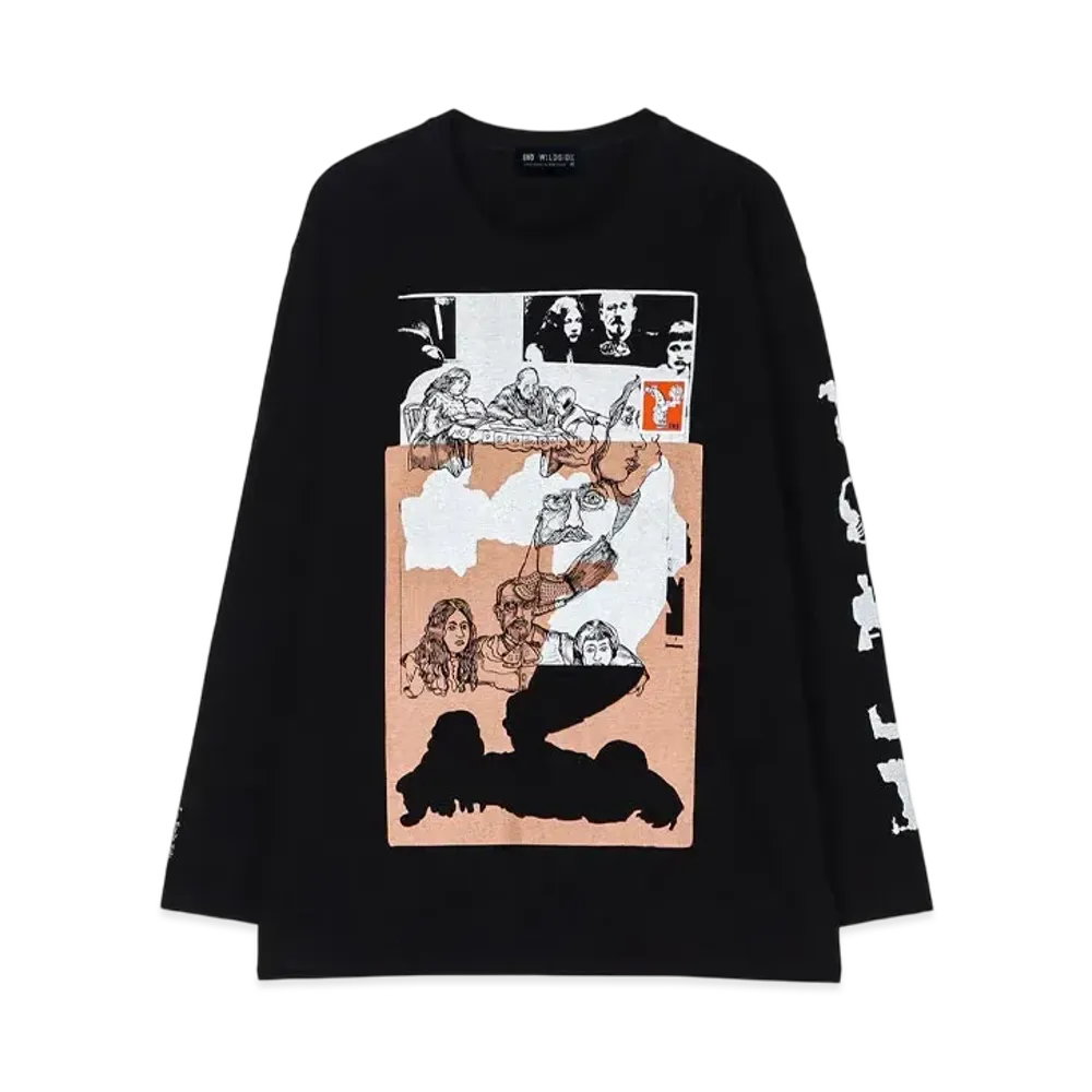 WILDSIDE Yohji Yamamoto x M/M (Paris) Artworks Series LS T-shirt (Emile Zola) "Black"