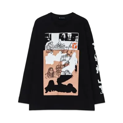 WILDSIDE Yohji Yamamoto x M/M (Paris) Artworks Series LS T-shirt (Emile Zola) "Black"