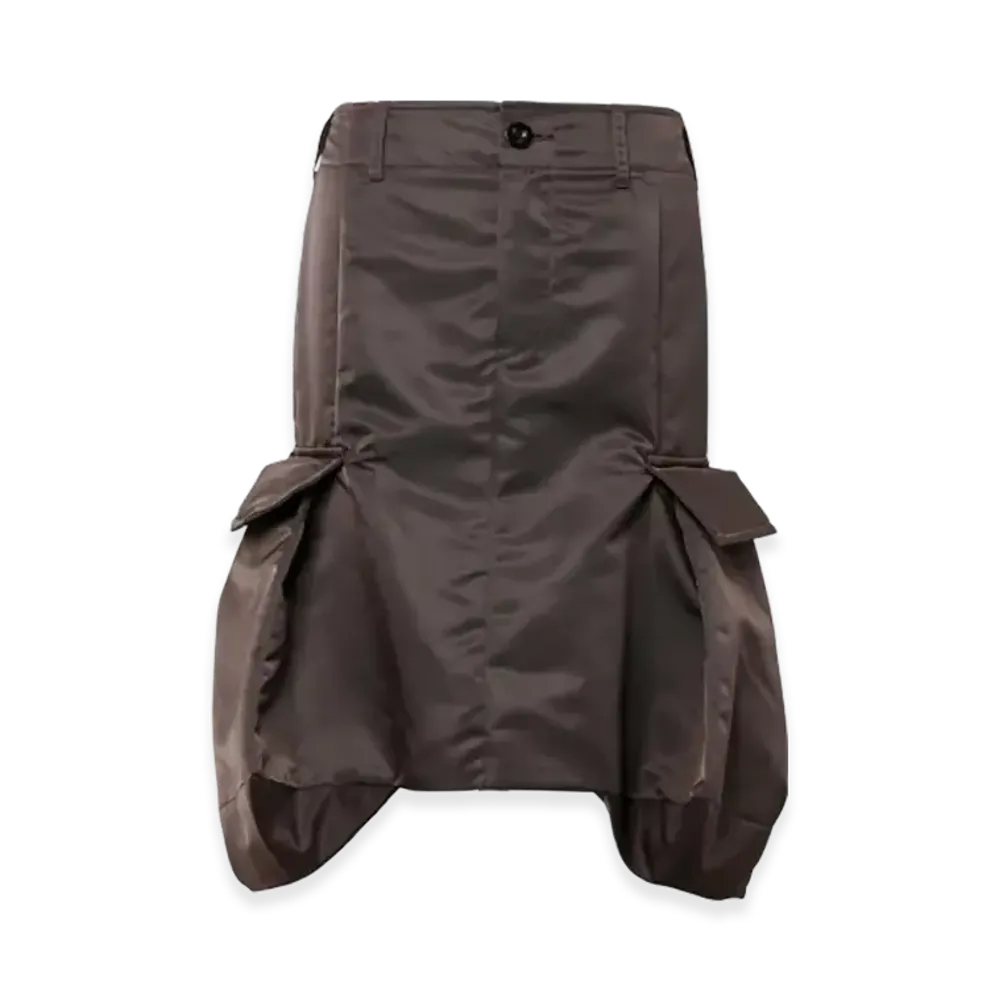 sacai Nylon Twill Skirt "Brown"