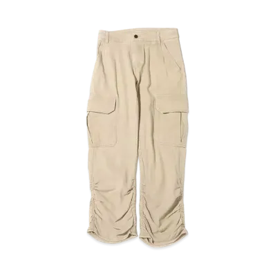 atmos pink Ruched Cargo Pants "Beige"