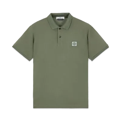 Stone Island 22R39 50/2 COTTON PIQUE_REGULAR FIT "Sage Green"