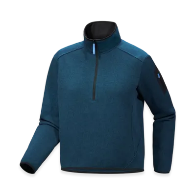 ARC'TERYX Women's Covert Zip Neck "Midnight Frost Heather" X000010586