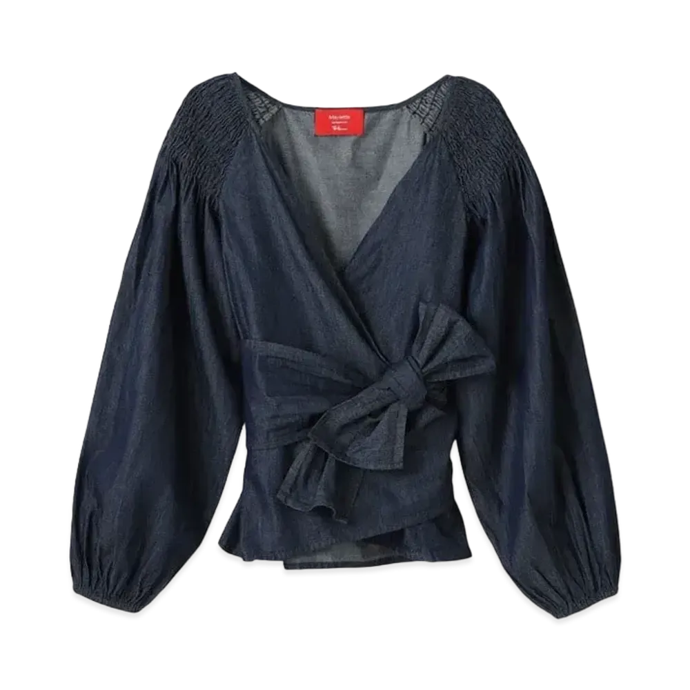Ron Herman 15th Anniversary Merlette Sant Joseph Blouse "Indigo"