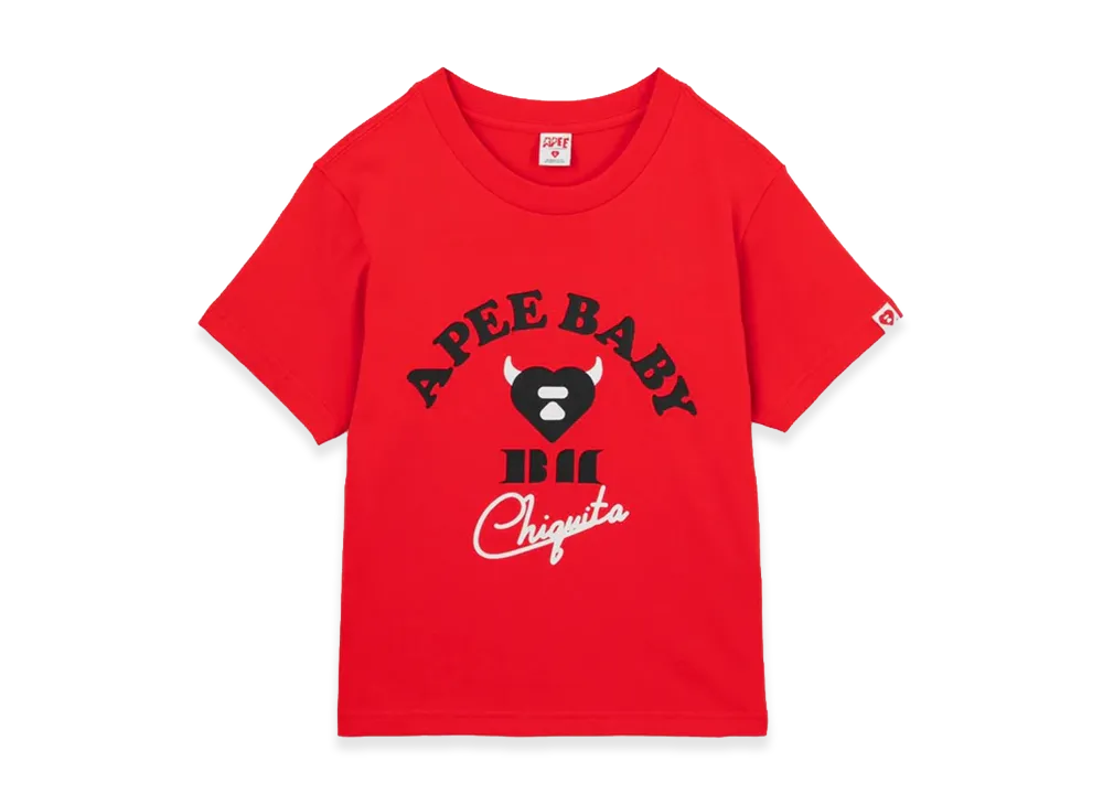 A BATHING APE x BABY MONSTER Women's APEE Baby Print Tee #2 "Red"