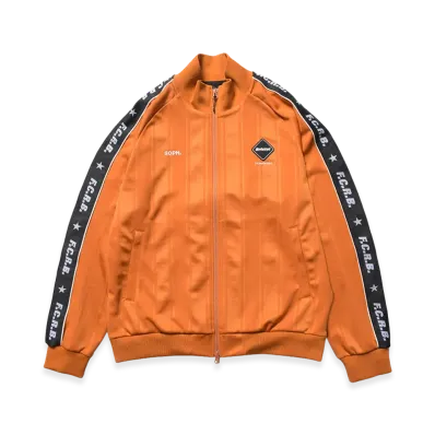 F.C.Real Bristol Shadow Weave Stripe Jacket "Orange"
