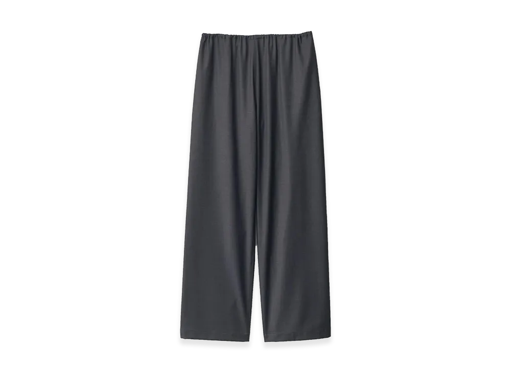 ssstein Wool Silk Drawstring Easy Pants "Charcoal"