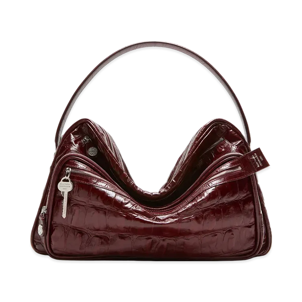 Acne Studios Camero Shoulder Bag "Burgundy"