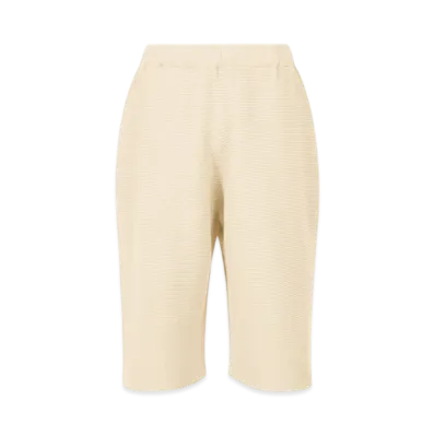 HOMME PLISSE ISSEY MIYAKE Tight Twist Cotton Knit "Beige"