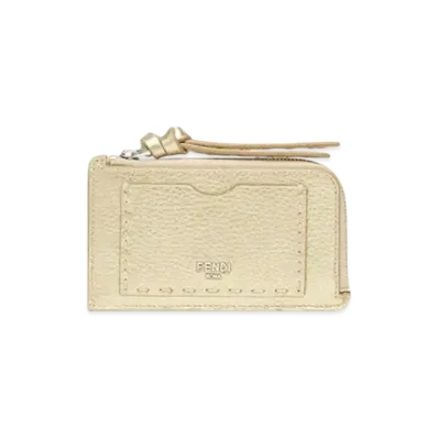 FENDI Peekaboo Card Case "Gold"