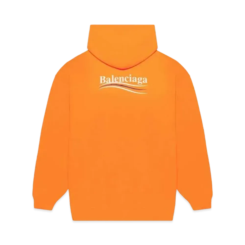 BALENCIAGA Political Campaign Medium Fit Hoodie "Tangerine"