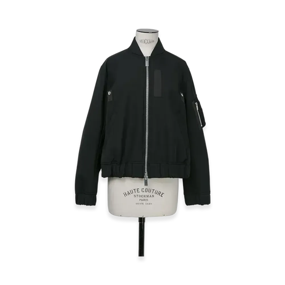 sacai Suiting Bonding Blouson "Black"