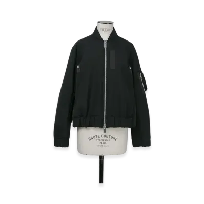 sacai Suiting Bonding Blouson "Black"