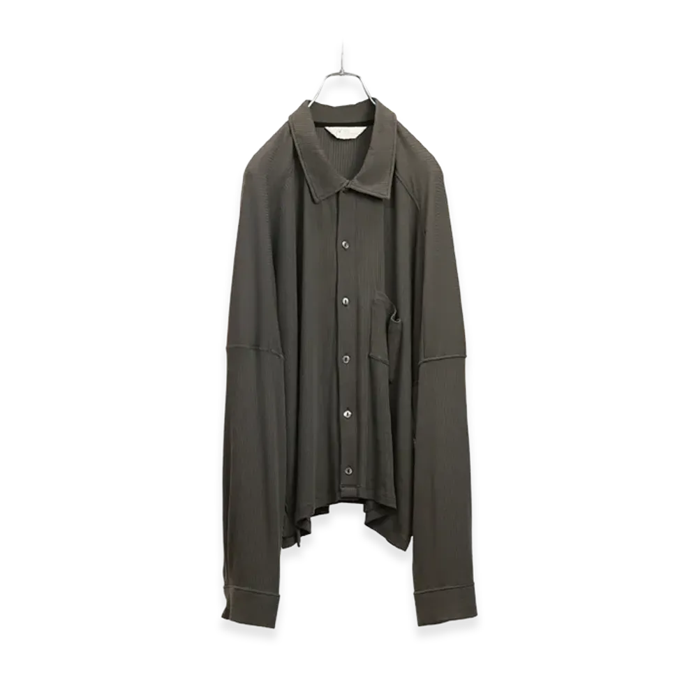 ANCELLM Cas/Sil Kimono Knit Shirt "Gray"