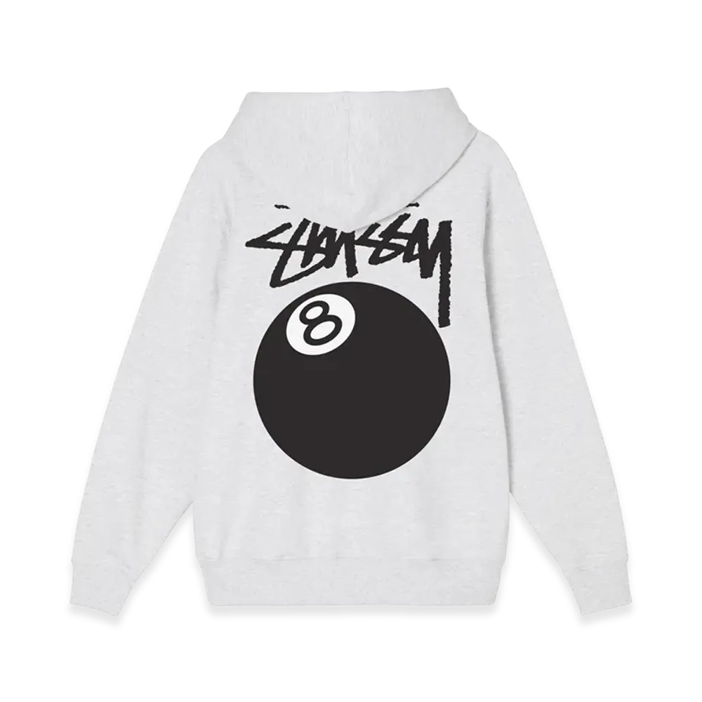 Stussy 8 Ball Hoodie - 21FW "Ash Heather"