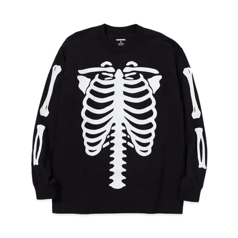 NEIGHBORHOOD BONES / C-TEE . LS "Black"