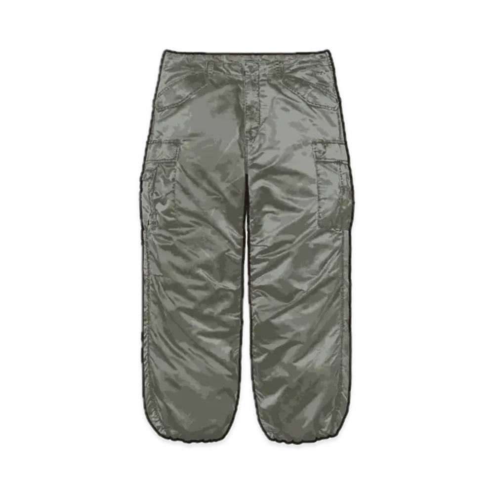 Supreme Washed Flight Satin Cargo Pant "Olive"