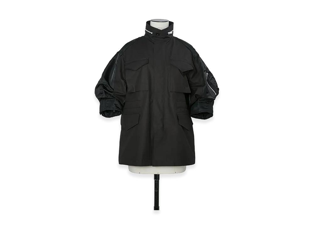 sacai Women's Cotton Weather Jacket "Black"