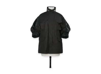 sacai Women's Cotton Weather Jacket "Black"