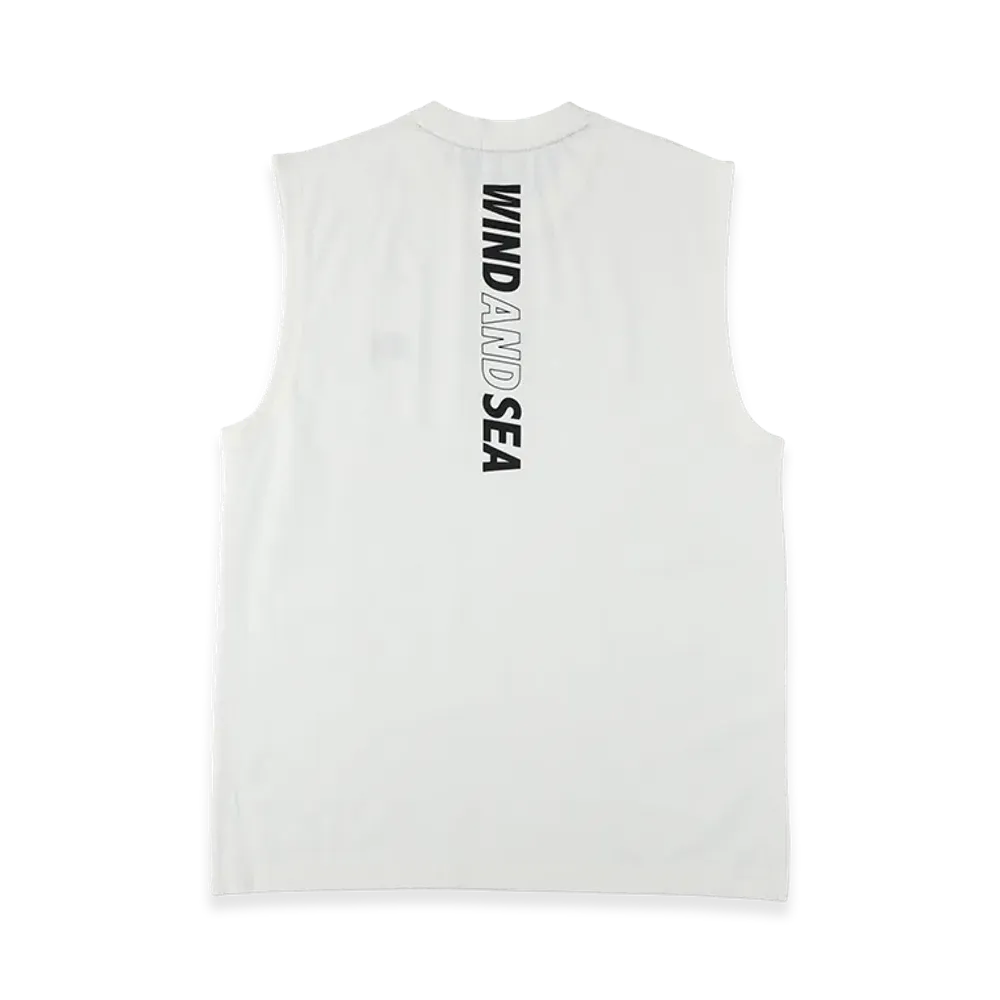 WIND AND SEA Tech No Sleeve Tee "Offwhite"
