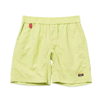 NANGA Nylon Tusser Kids Easy Shorts "Lime"