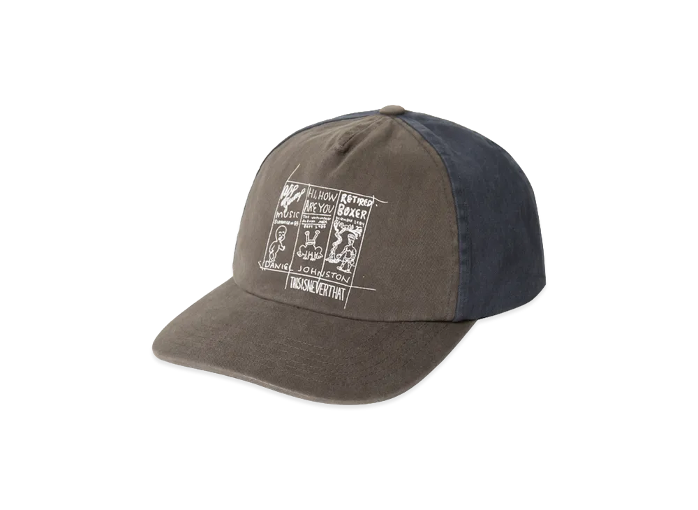 thisisneverthat TNT Daniel Johnston 3-Frame Washed Cap "Charcoal"