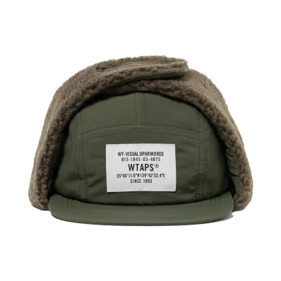 WTAPS Robin / Cap / Nylon Tussah Poly Boa "Olive Drab"