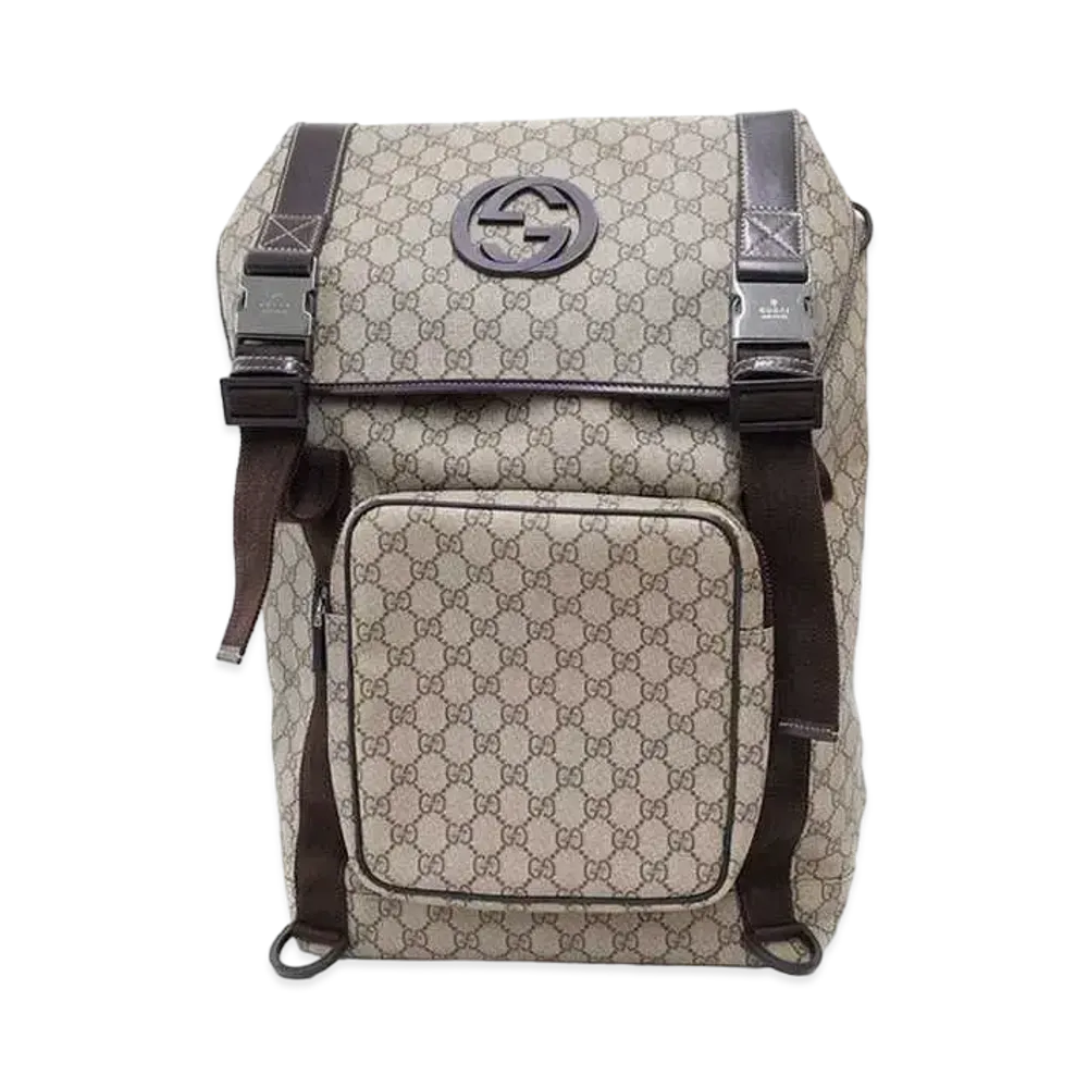 GUCCI GG Supreme Interlocking G Backpack "Beige"