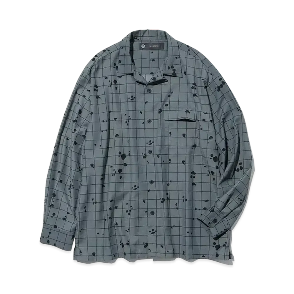 GU x UNDERCOVER Sheer Oversize Shirt "Gray"