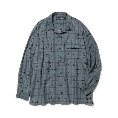 GU x UNDERCOVER Sheer Oversize Shirt "Gray"