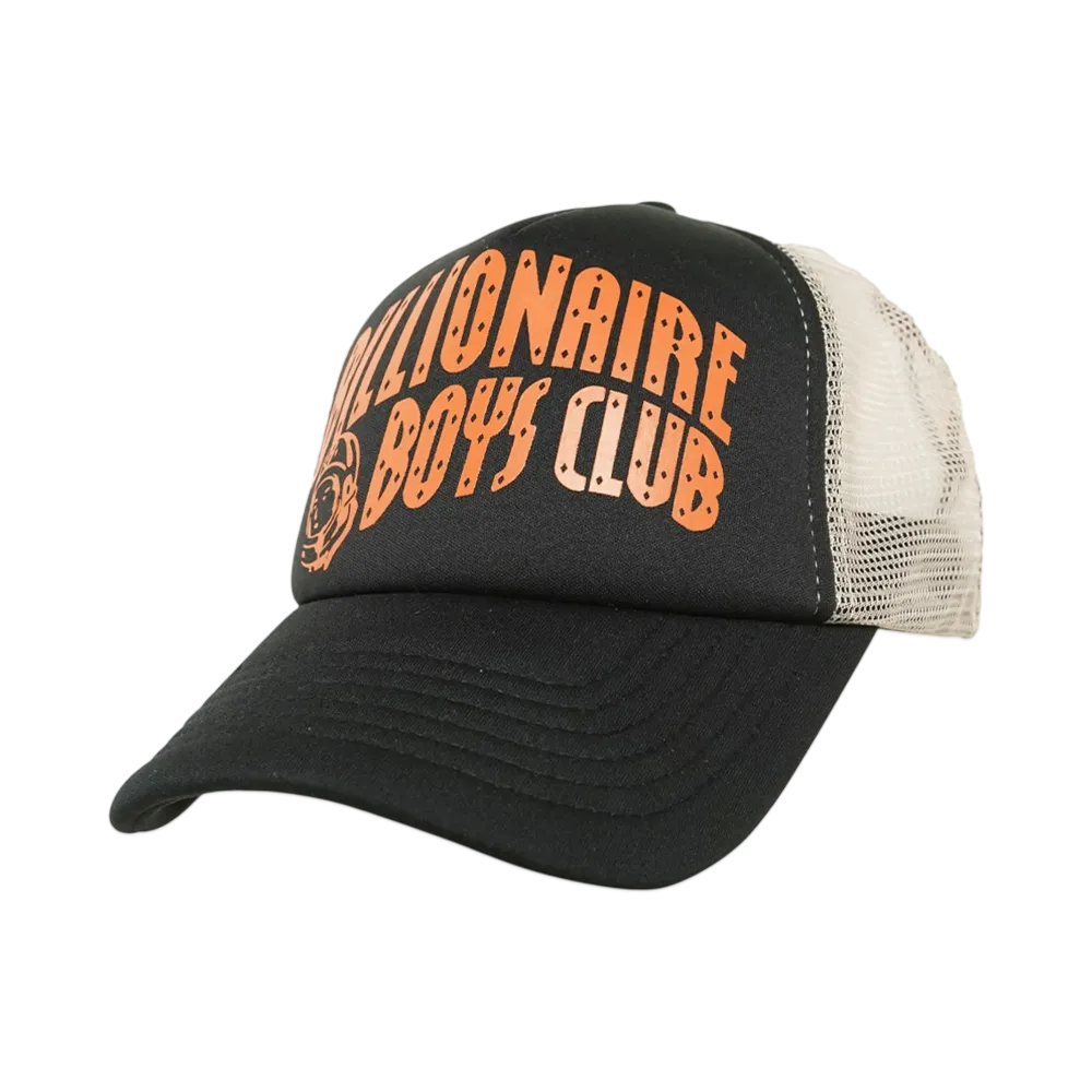 BILLIONAIRE BOYS CLUB ARCH LOGO TRUCKER CAP "BLACK"