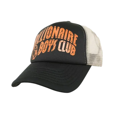 BILLIONAIRE BOYS CLUB ARCH LOGO TRUCKER CAP "BLACK"