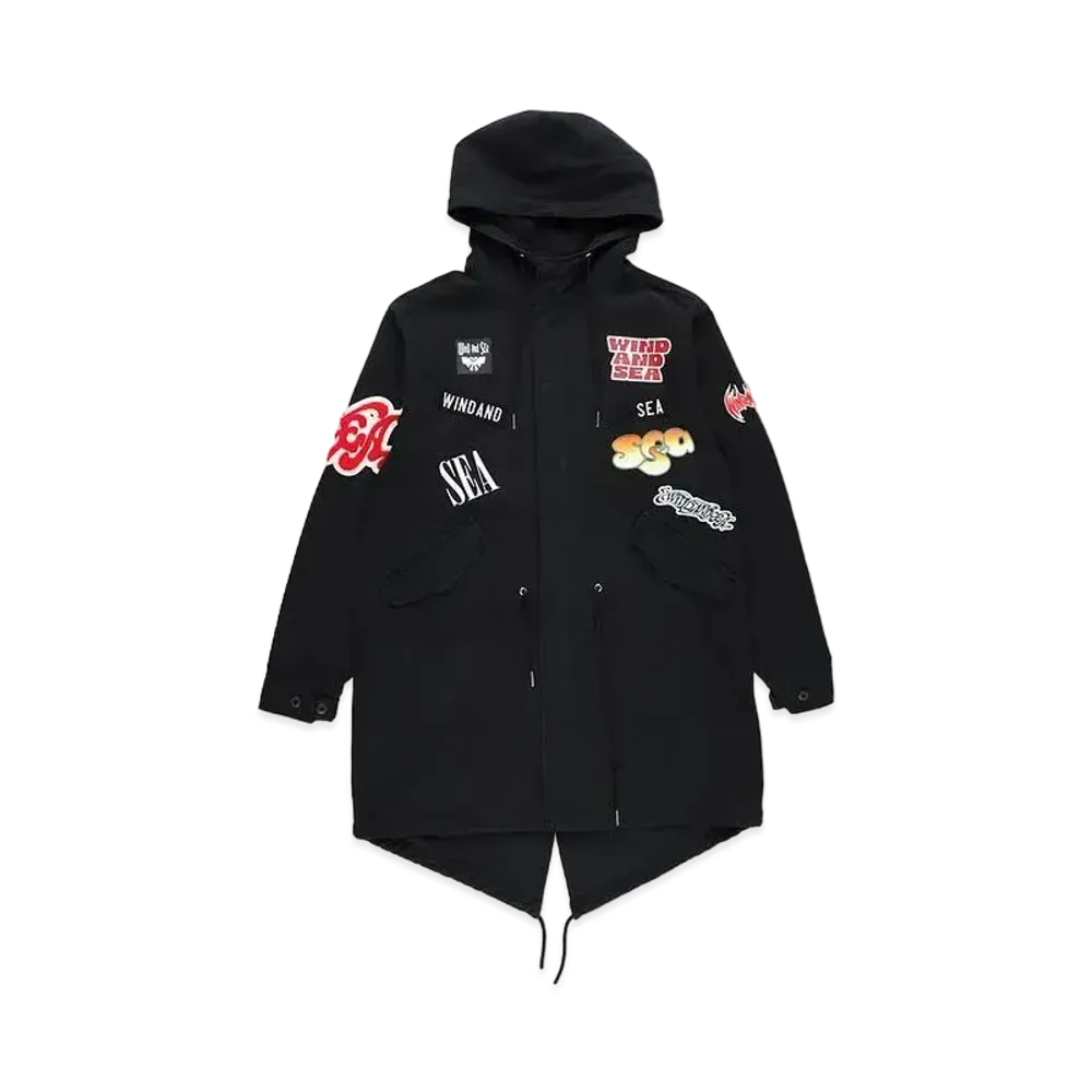 WIND AND SEA Band Field Parka "Black"