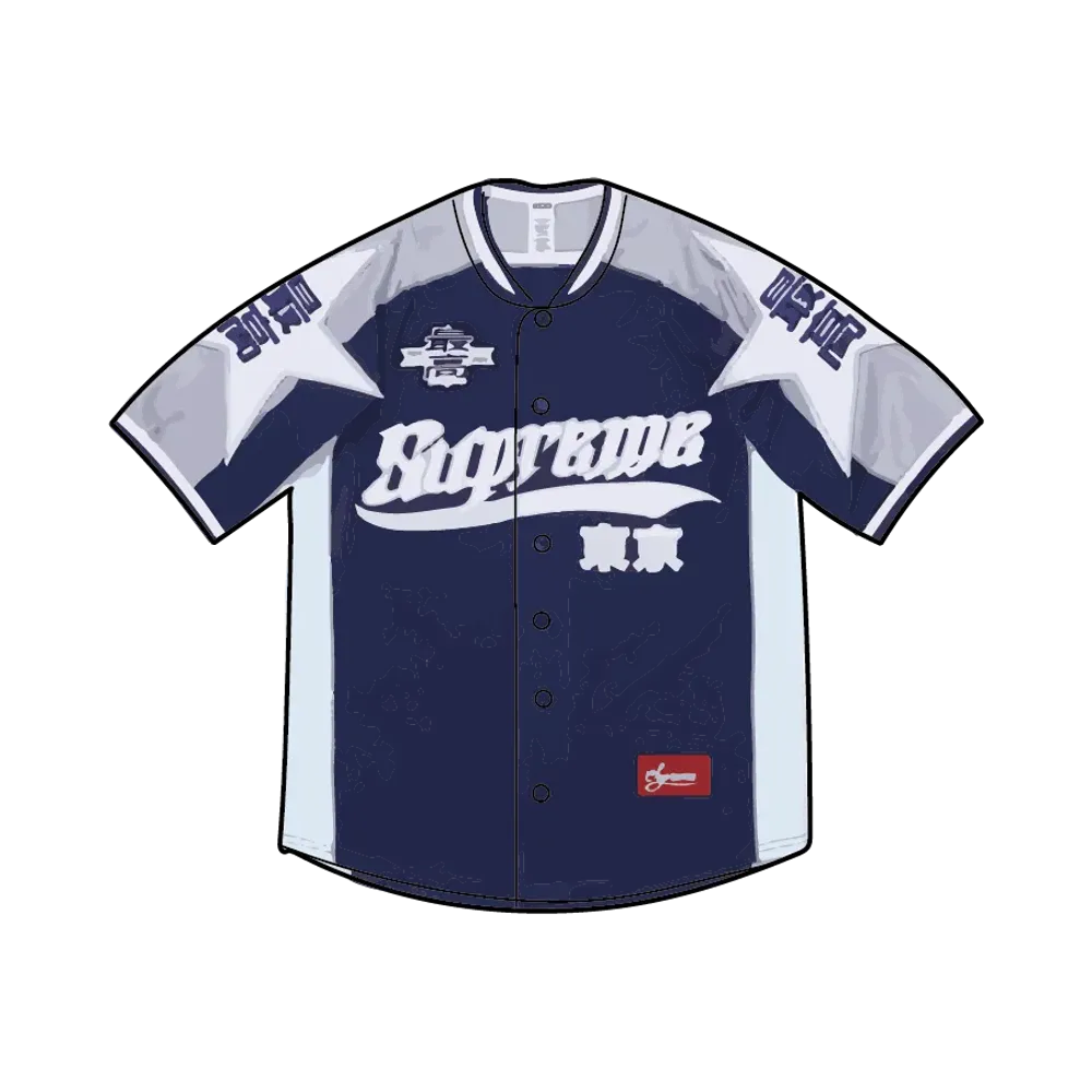 Supreme Stars Baseball Jersey "Navy"