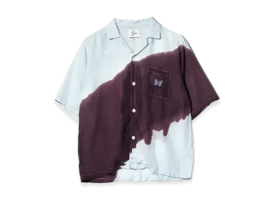 NEEDLES x NOMARHYTHM TEXTILE Hand Dye Cabana Shirt "Light Blue"