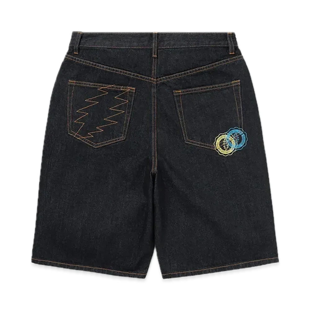 thisisneverthat x Grateful Dead Overlap Lightning Denim Short "Indigo"