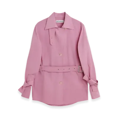 OUR LEGACY Women's Trench Shirt "Duchess Pink Organic Poplin"