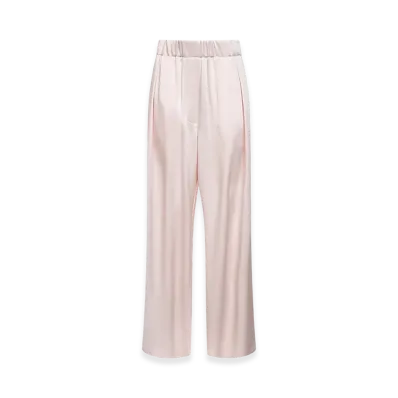 Jil Sander Women's Satin Wide Leg Trousers "Pink"