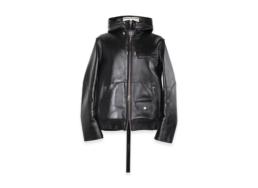 sacai Leather Blouson "Black"