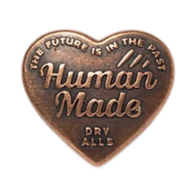 HUMAN MADE Heart Pins "Brown"