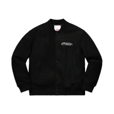 Supreme Delta Logo Varsity Jacket "Black"