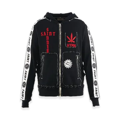 SAINT Mxxxxxx x A LOVE MOVEMENT ALM Zip Hoodie "Black"