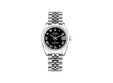 ROLEX Datejust 31 Oyster 31mm "Bright Black Roman/Oyster Steel"