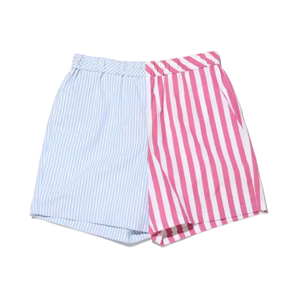 atmos pink Docked Striped Shorts "Pink/Sax"